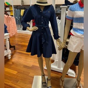 Navy Blue Shirt Dress